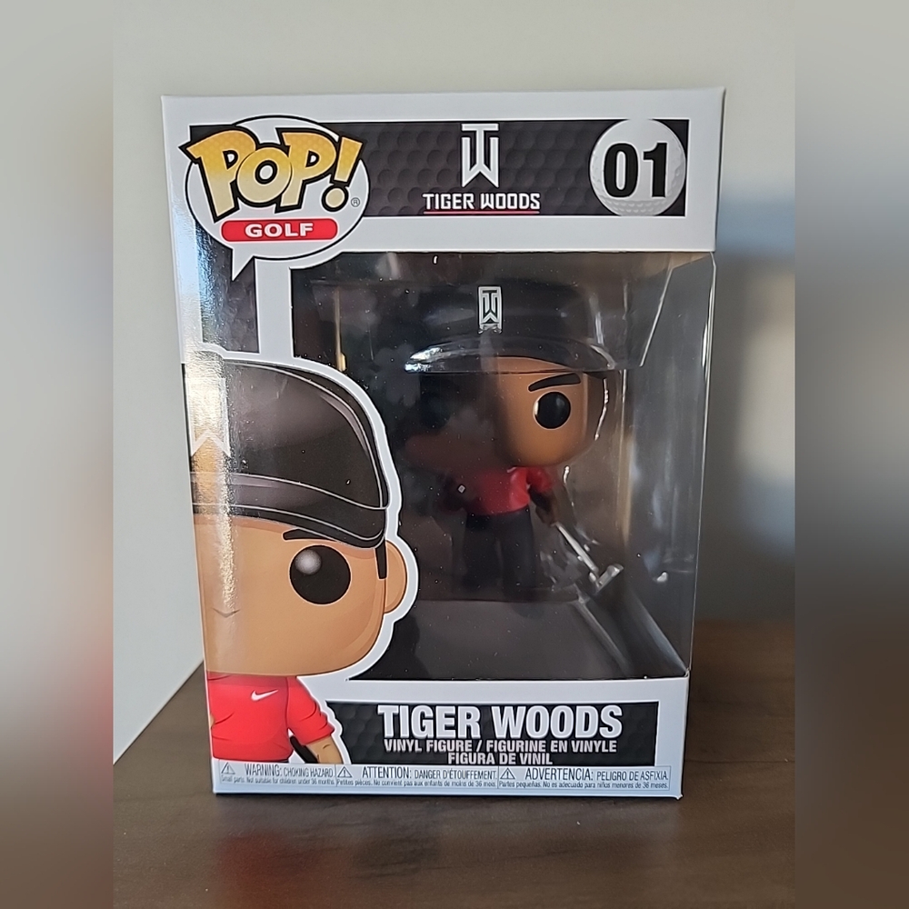 Funko POP! Golf: TIGER WOODS #01 PGA Red Shirt Vinyl Figure